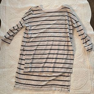 Size S Black/White Stripe Tunic